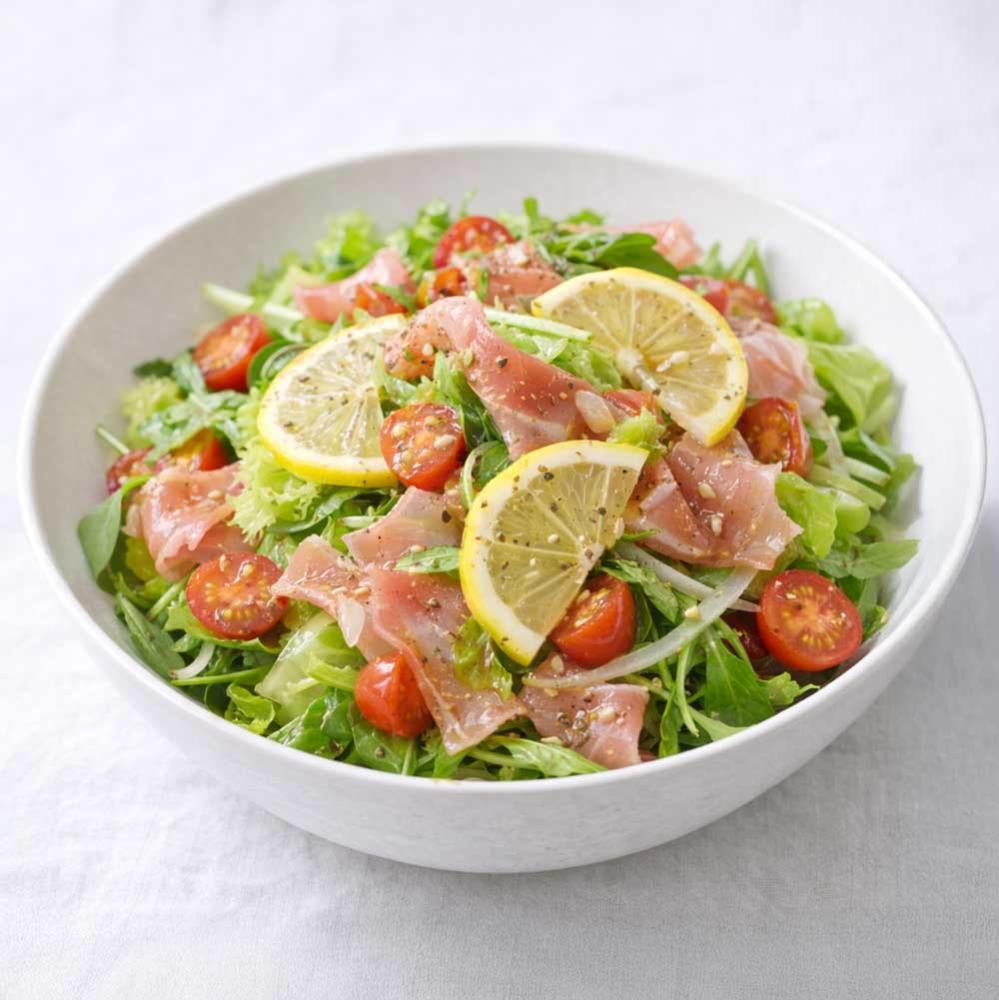 ハニーレモンドレッシングのサラダ