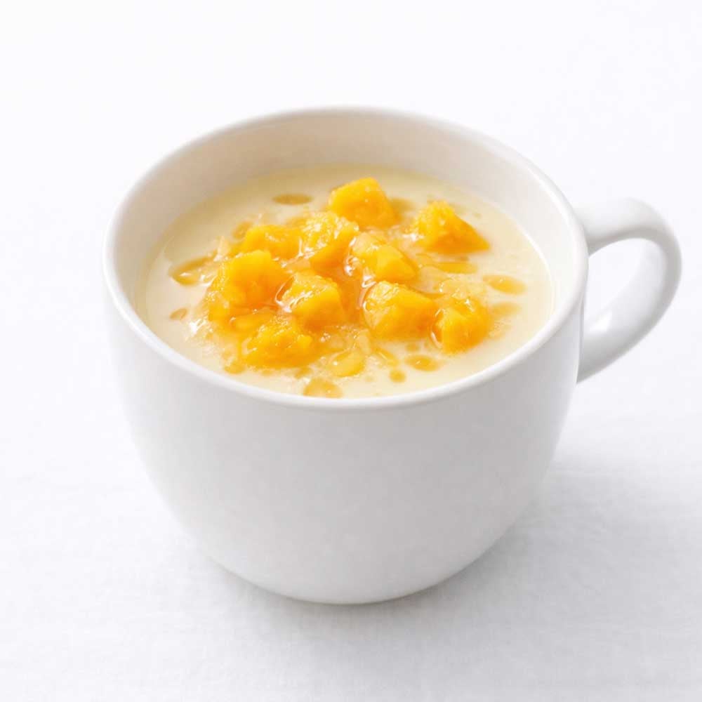 マンゴー&ハニーのホット豆乳割り