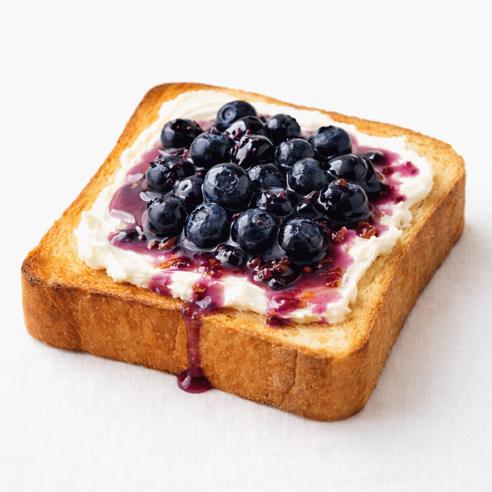 ブルーベリーハニートースト