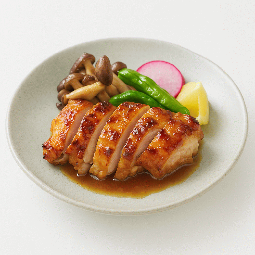 ジューシーチキンのマヌカソースがけ