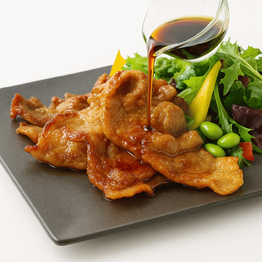 りんご酢のたれが絶品!さっぱり豚肉の夏野菜添え