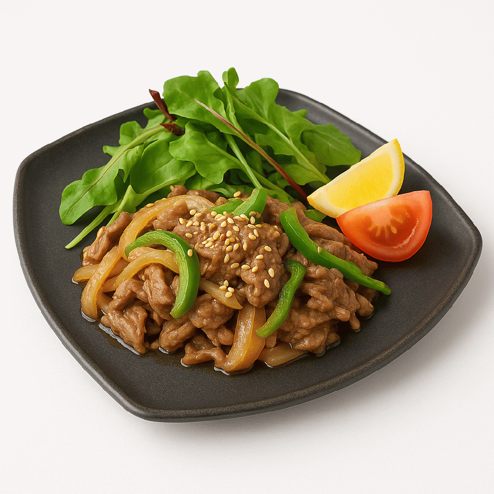 牛肉のしょうが焼き