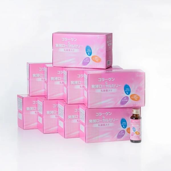Collagen & Fermented Royal Jelly Drink 90 Bottles (3 month supply