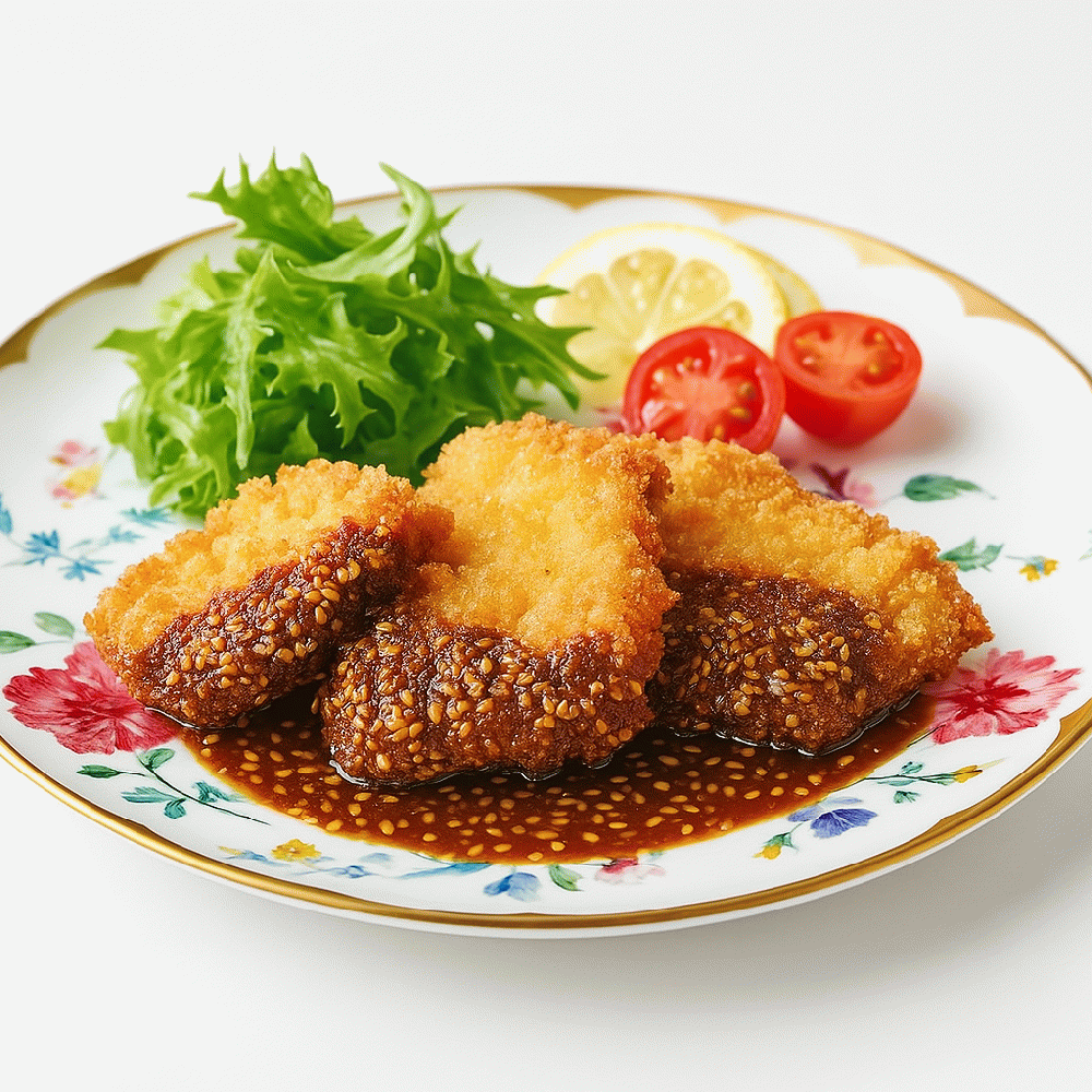 鶏むね肉のごまだれカツ