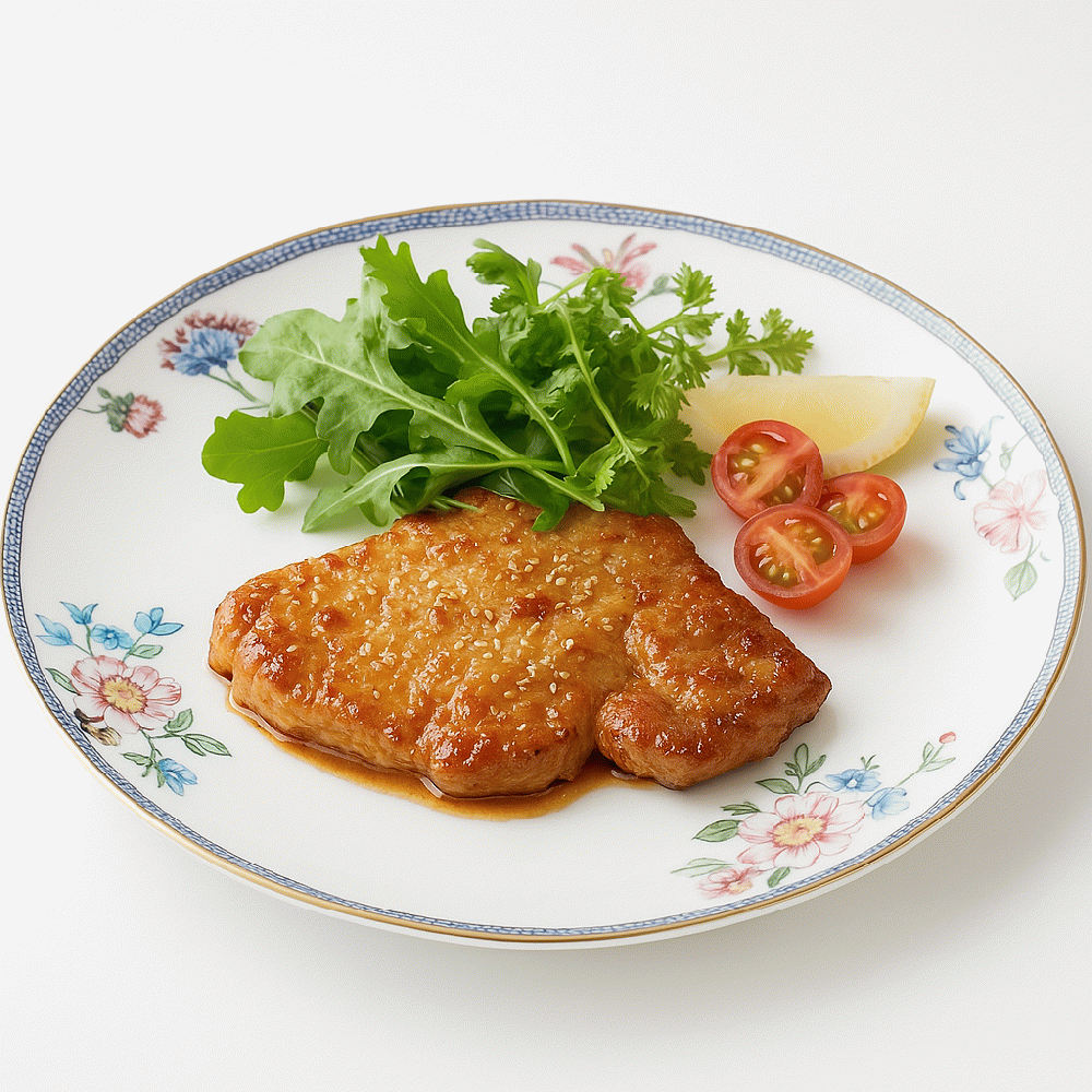 豚肉のソテー ハニーガーリックバターソース