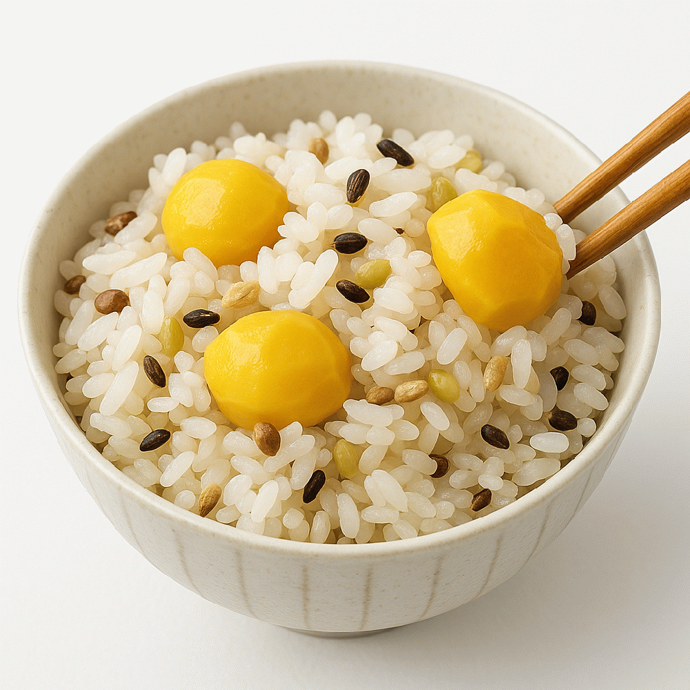 十七雑穀米の栗ごはん