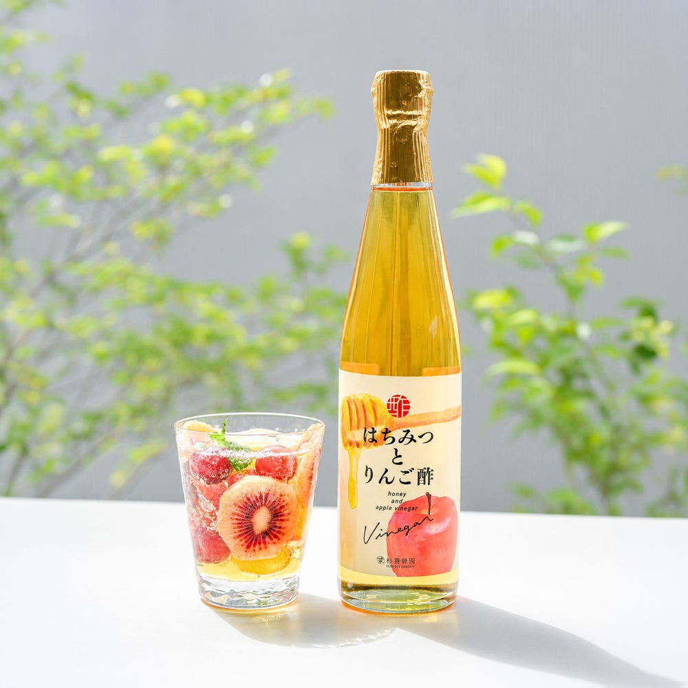 Vinegar 2 bottles set (Honey and Apple Vinegar / Apple Vinegar)