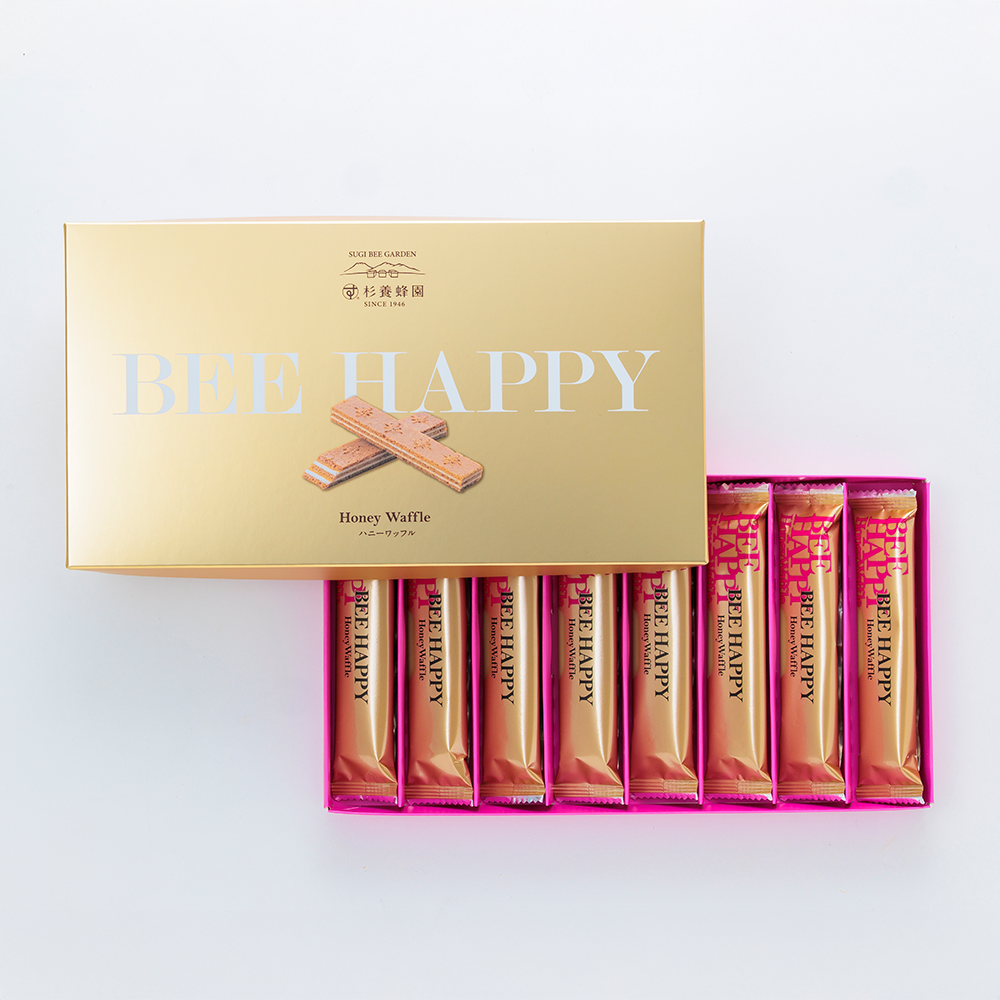 BEE HAPPY ハニーワッフル (1箱 8本入り)