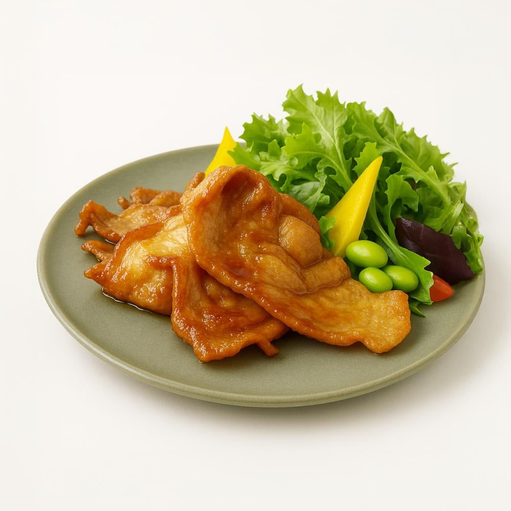 りんご酢のたれが絶品!さっぱり豚肉の夏野菜添え