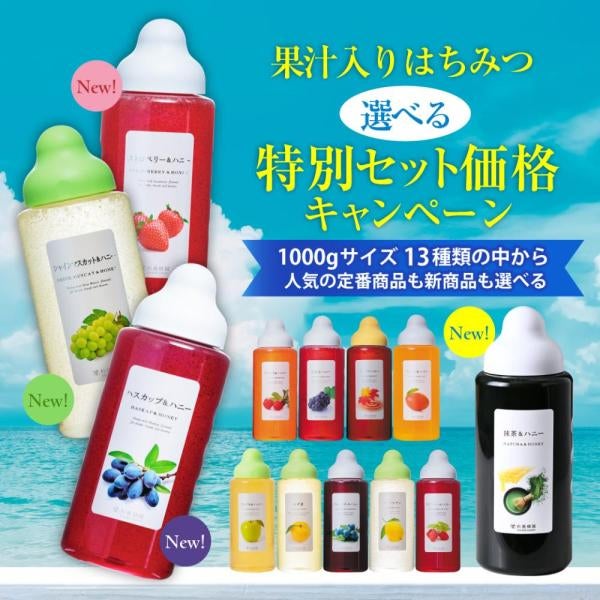 果汁蜜 1000g 選べる3本セット