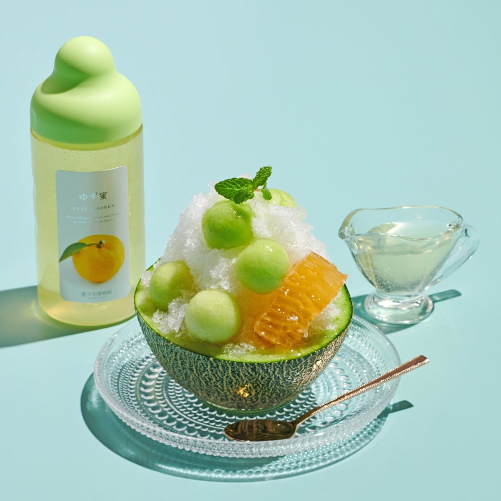 Yuzu & Honey over melon shaved ice