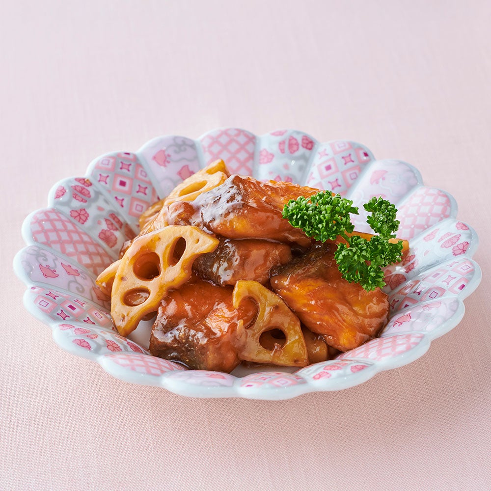 Yuzu & Honey Glazed Autumn Salmon & Lotus Root