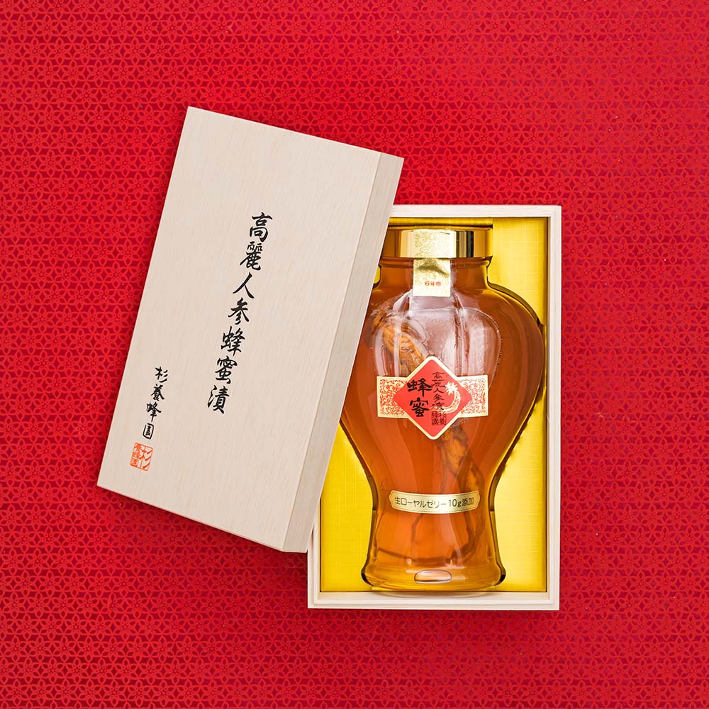 Six-year-old Root Ginseng Pickled in Honey 1,480g (with 10g raw royal jelly) C80
