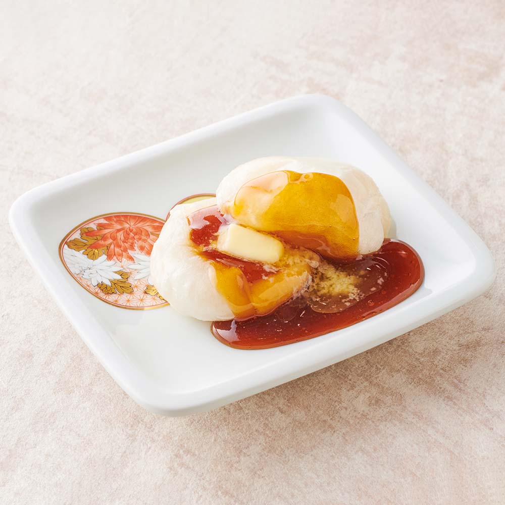 Mochi with Maple & Honey Mitarashi and Butter
